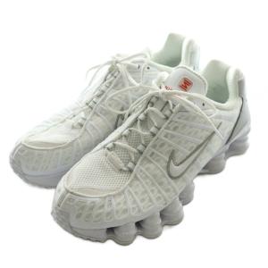NIKE SHOX Tスニーカー US9 ホワイト AV3595-100