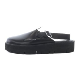 SANDALS GLOXI CUT SOLE サンダル プラットフォーム レザー 8 ブラック /YO14