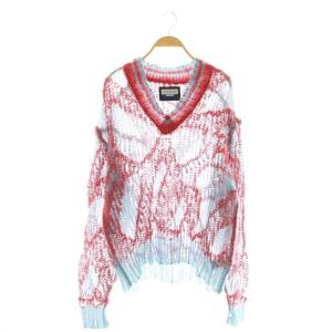 Mohair Sheer V-Neck Knit Pullover ニット プルオーバー Vネック 1