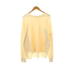 DAMAGE WAFFLE CUTSEWN ビッグシルエットダメージワッフルカットソー Tシャツ 1 アイボリー