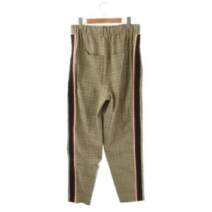 ato チェック柄×則章デザインイージーパンツ テーパード 46 ベージュ /HK OS SH