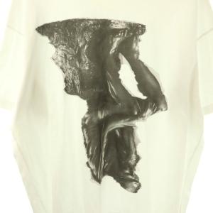 JOHN LAWRENCE SULLIVAN Oversized Print T-shrt プリント Tシャツ カットソー 半袖 コットン S 白 /NR