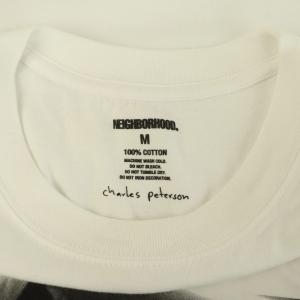 NEIGHBORHOOD 25AW CHARLES PETERSON S/STシャツ 半袖 プリント M ホワイト /MY OS