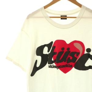 STUSSY × CPFM HEART S/S Tシャツ カットソー L ホワイト マルチカラー /DO OS SH