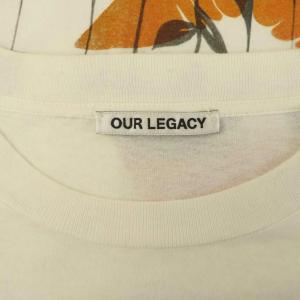 OUR LEGACY BOX T-SHIRT ShowTシャツ 半袖 クルーネック プリント 48 ホワイト /MY OS SH