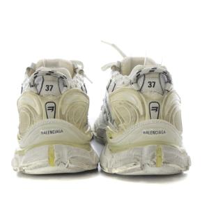 BALENCIAGA RUNNER USED加工 スニーカー 37 ホワイト 656063