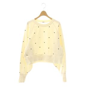 25SS ミニハート刺繍スウェット トレーナー 長袖 F アイボリー RWCT251096 /NR OS