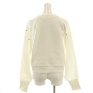 furfur 25AW ビジュー付きロゴ刺繍スウェット  トレーナー F オフホワイト /DF OS SH