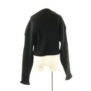 FUMIKA_UCHIDA RIB KNIT PATCHED CROPPED SWEATER 36