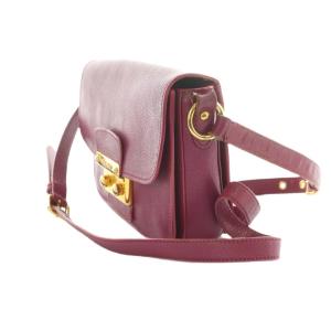 miumiu マドラスショルダーバッグ フラップ マゼンタピンク /MI OS OH SH