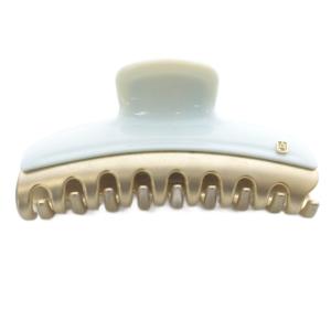 ヴァンドーム ヘアクリップ ゴールド色 水色 ライトブルー /SR SH