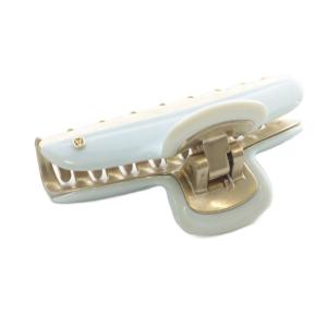 Alexandre De Paris ヴァンドーム ヘアクリップ ゴールド色 水色 ライトブルー /SR SH