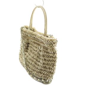 ANTEPRIMA リボンワイヤー 2WAYショルダーバッグ ハンド ベージュ ゴールドカラー /AQ OS