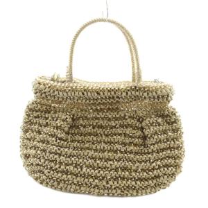 ANTEPRIMA リボンワイヤー 2WAYショルダーバッグ ハンド ベージュ ゴールドカラー /AQ OS