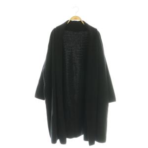 24AW SMOOTH KNIT GOWN MIDI コート ガウン アウター ブラック ウール /CX