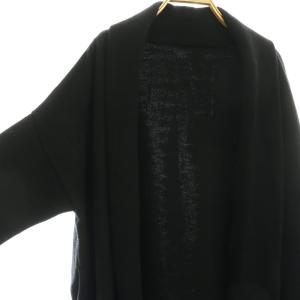 MUSE de Deuxieme Classe 24AW SMOOTH KNIT GOWN MIDI コート ガウン アウター ブラック ウール /CX