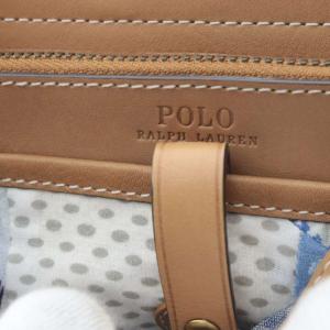 POLO RALPH LAUREN トートバッグ ハンドバッグ パッチワーク ブルー /YO1