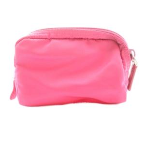 PRADA ミニポーチ ナイロン ピンク /SS OS OH