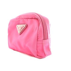 PRADA ミニポーチ ナイロン ピンク /SS OS OH