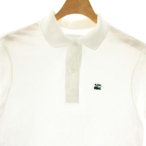 LACOSTE アーペーセー A.P.C. 鹿の子ポロシャツ S ホワイト /ES OS