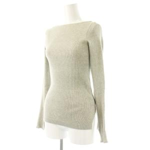 AURALEE Ron Herman別注 リブニット カットソー 長袖 コットン 0 グレー /NR OS