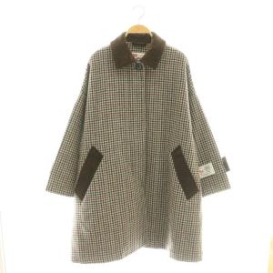 25AW MALTON ヒートツイードショートコート 32 ブラウン