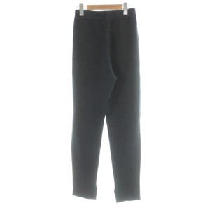 CHAOS ムートリバーニットパンツ ウール F ダークグレー 無地 フルレングス 裾スリット /AB OS