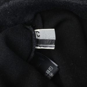 CHAOS ムートリバーニットパンツ ウール F ダークグレー 無地 フルレングス 裾スリット /AB OS