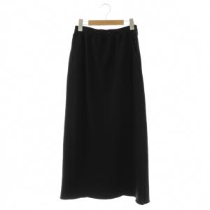 25AW Warm スウェットスカート 裏起毛 36 ブラック