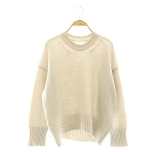 ファインウール クルーネックプルオーバー ニット セーター S グレージュ /DF OS