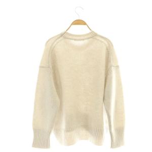 GALERIE VIE ファインウール クルーネックプルオーバー ニット セーター S グレージュ /DF OS