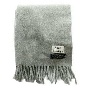 Acne Studios ヴァージンウール大判ストール マフラー ウール グレー /SS OS SH