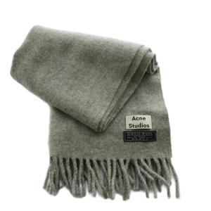 Acne Studios ヴァージンウール大判ストール マフラー ウール グレー /SS OS SH