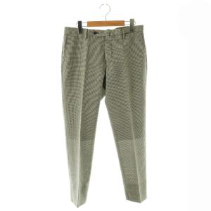SUPER100 SLIM FIT パンツ テーパード 46 グレー /HK OS