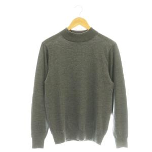 ウール モックネックニット プルオーバー M グレー /DF OS