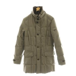 VALENTE ラビットファー ダウンコート 44 ブラウングレー