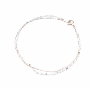 ete スクリューチェーン ブレスレット K10YG ゴールド ホワイトゴールド /SR