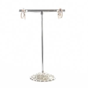 SVゴールドコーティングビジュー ハグイヤリング ゴールド色 /SR