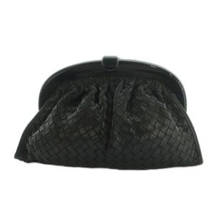 イントレチャート クラッチバッグ レザー 黒 /MI OS OH