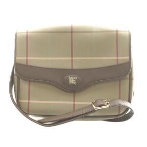 ショルダーバッグ チェック カーキ