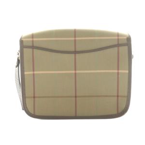 BURBERRY ショルダーバッグ チェック カーキ