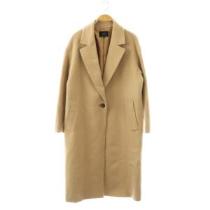 24AW カシミヤ混 チェスターコート ロング 36 ベージュ /HK OS