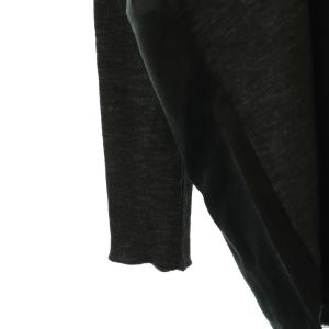 MM6 Maison Margiela ハイネック 切替 カットソー 長袖 S 黒 /NR OS