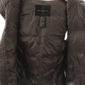 DOUBLE STANDARD CLOTHING フード ダウンベスト ジップアップ フード ブラウン /DF OS