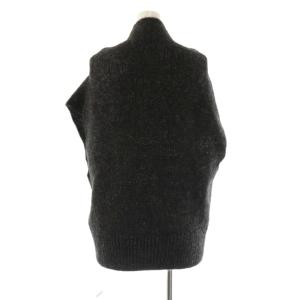 L'Appartement 25AW Fenice Knit ベスト アルパカ チャコールブラック