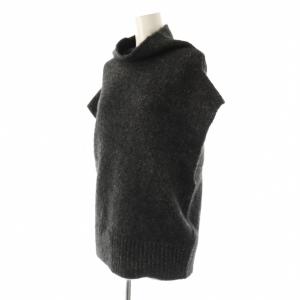 L'Appartement 25AW Fenice Knit ベスト アルパカ チャコールブラック