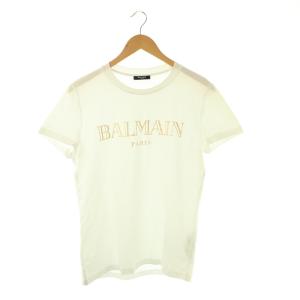 1601I312ロゴプリントTシャツ カットソー 半袖 S ホワイト /HK OS SH