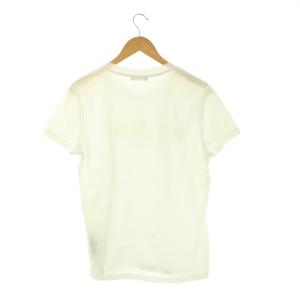 BALMAIN 1601I312ロゴプリントTシャツ カットソー 半袖 S ホワイト /HK OS SH