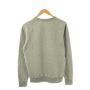 BALMAIN ロゴプルオーバースウェットトップス トレーナー 長袖 コットン S グレー /NR OS SH