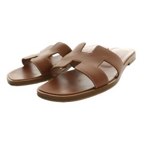 Oran フラットサンダル 35.5 ブラウン